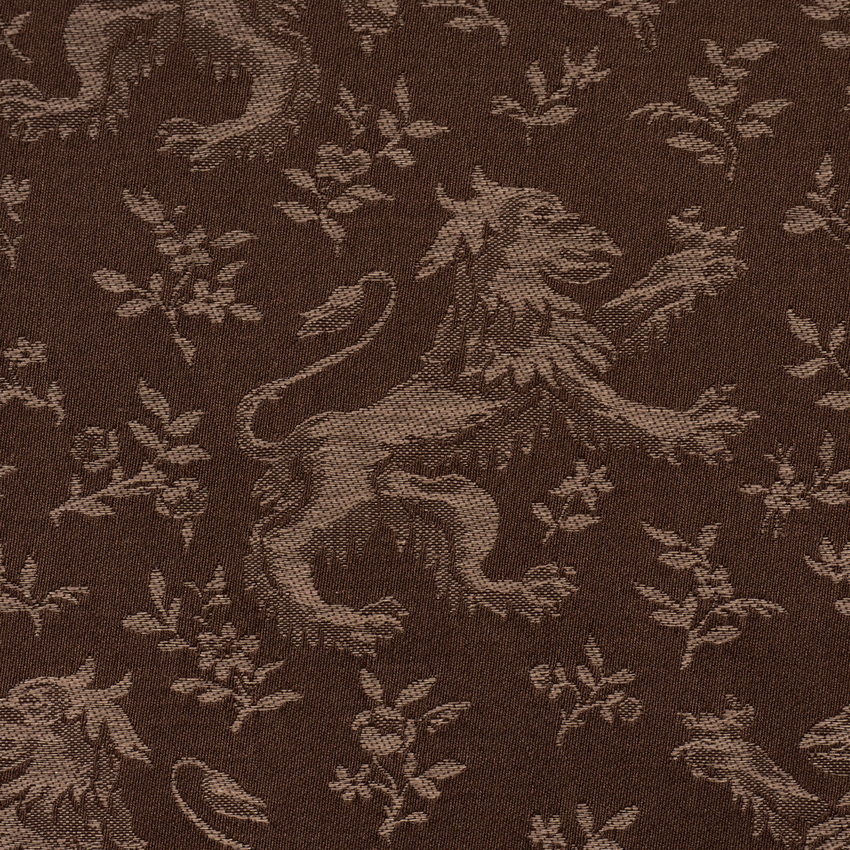 Ewan's Beasts - Brown - Schumacher 87542 Fabric - Schumacher Fabric