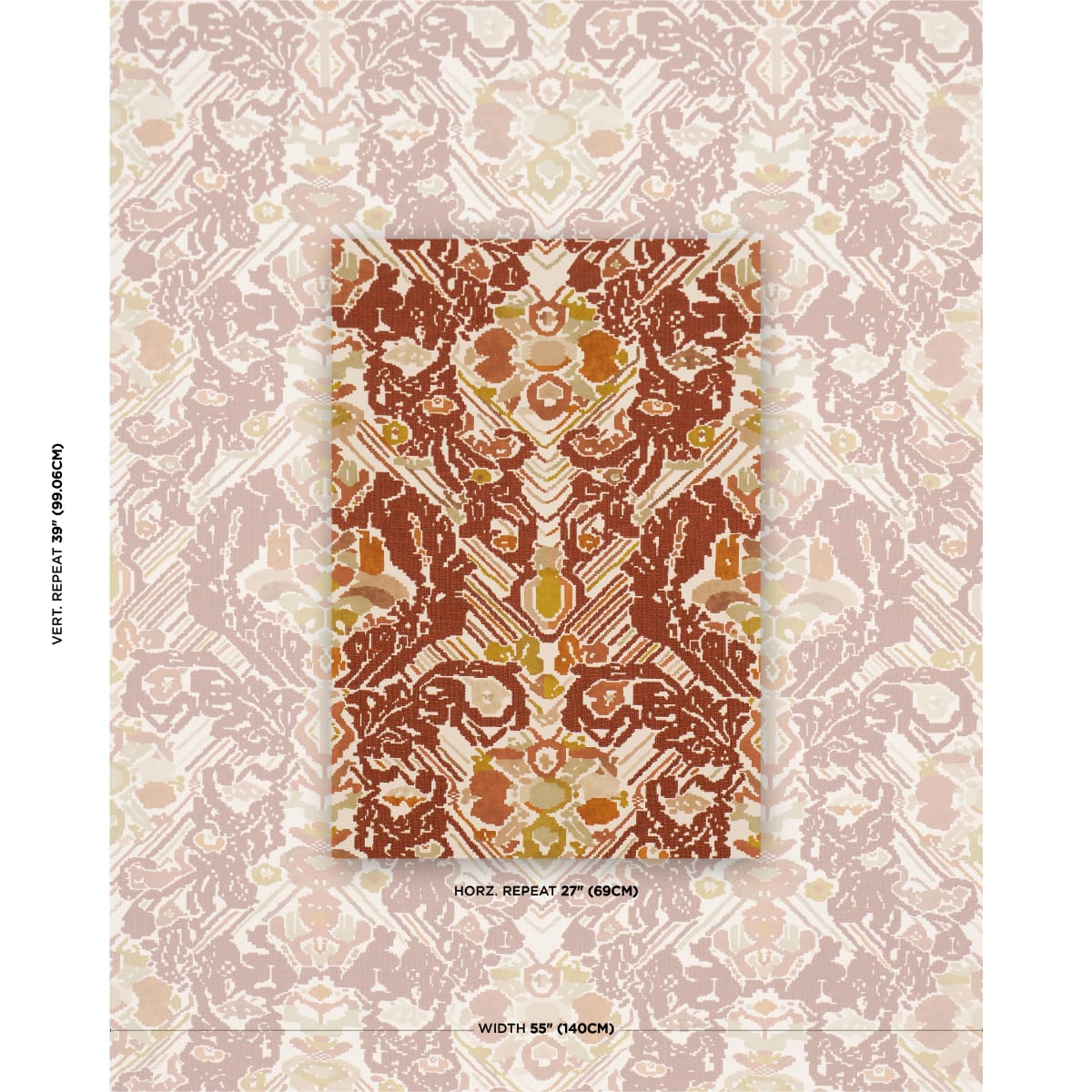 REVERSIBLE-DIGITAL-DAMASK-CHARTREUSE-SCHUMACHER-87550 - Schumacher Fabric