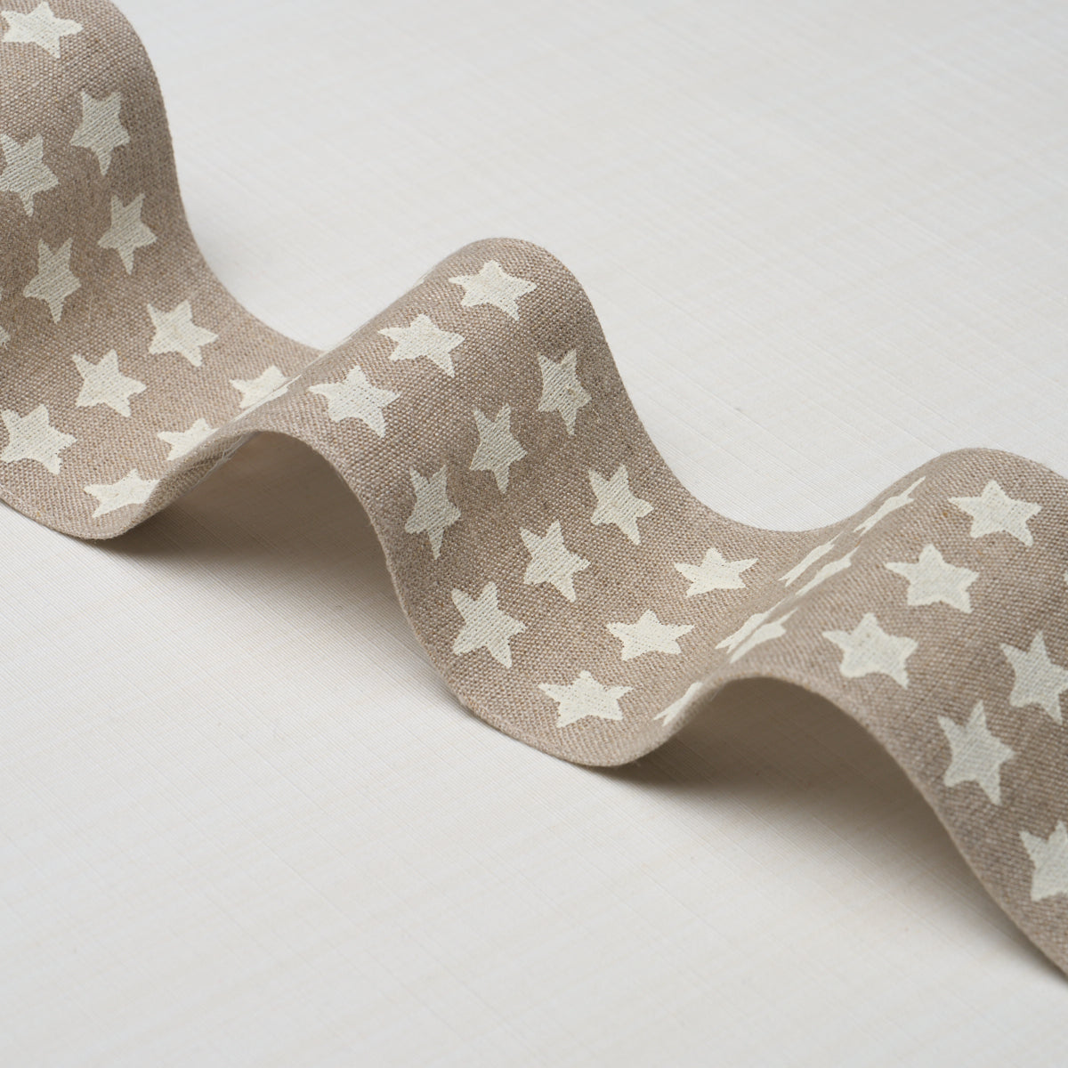 Astra Block Print Tape - Neutral - Schumacher 87561 Trim - Schumacher Trim