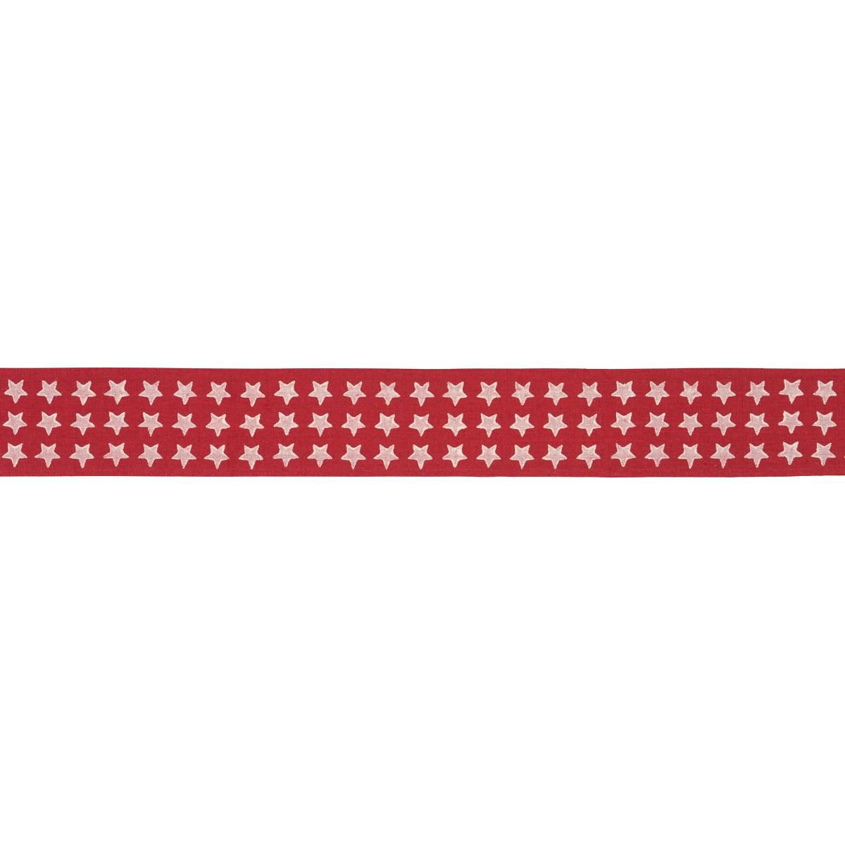 Astra Block Print Tape - Red - Schumacher 87562 Trim - Schumacher Trim
