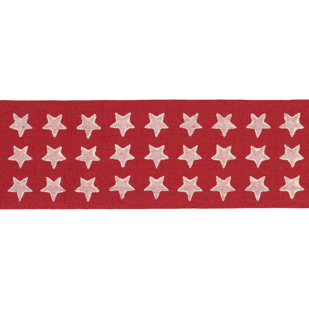 Astra Block Print Tape - Red - Schumacher 87562 Trim