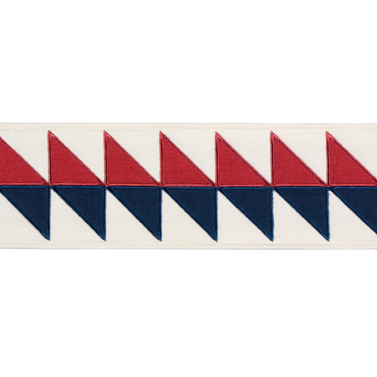 Quilted Diamond Tape - Americana - Schumacher 87581 Trim - Schumacher Trim