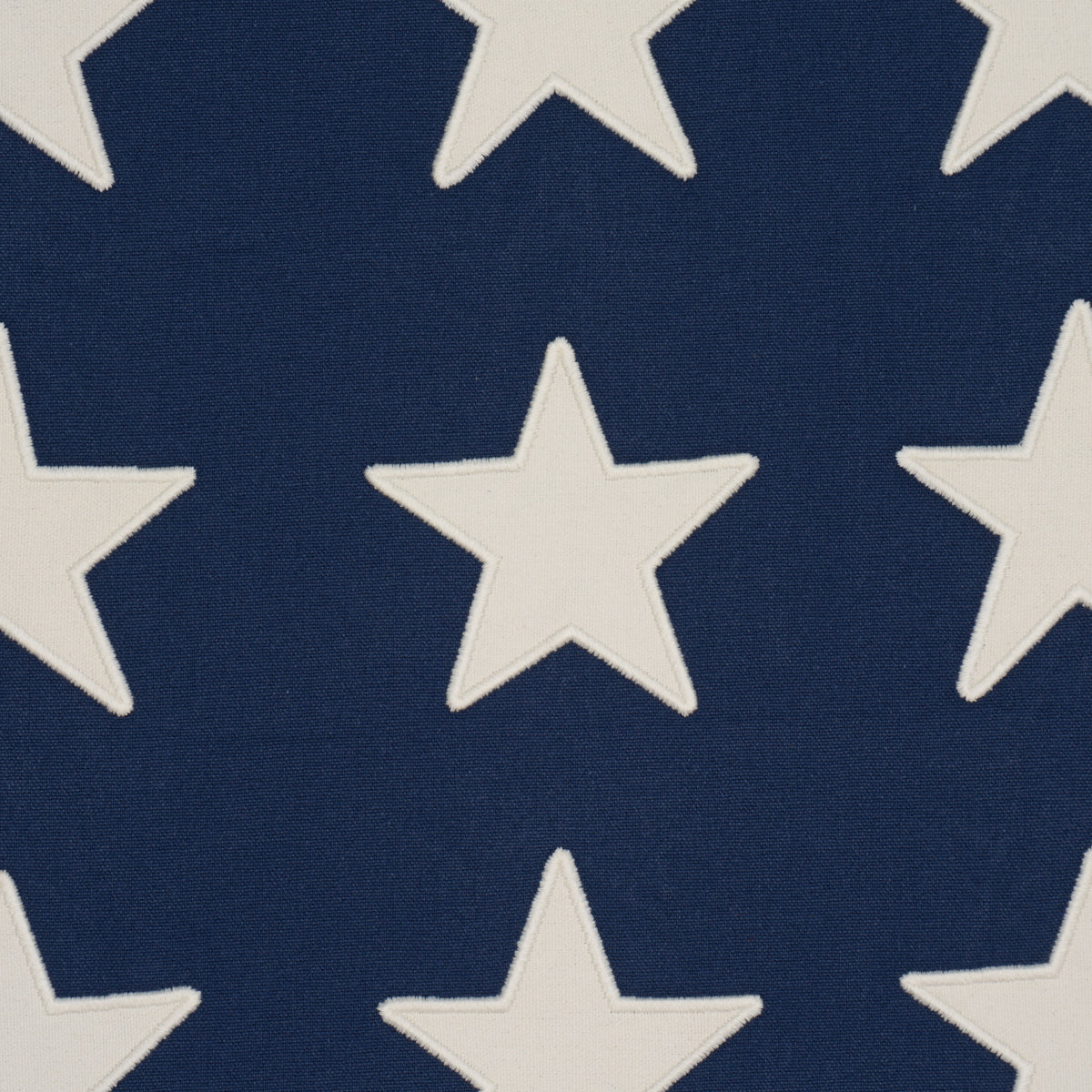 Starfield Appliqué - Navy - Schumacher 87600 Fabric - Schumacher Fabric