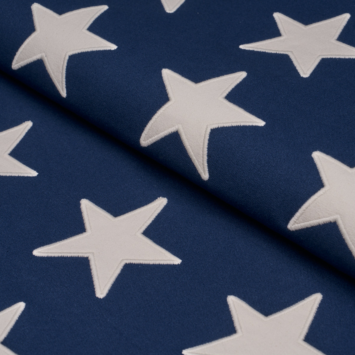 Starfield Appliqué - Navy - Schumacher 87600 Fabric - Schumacher Fabric