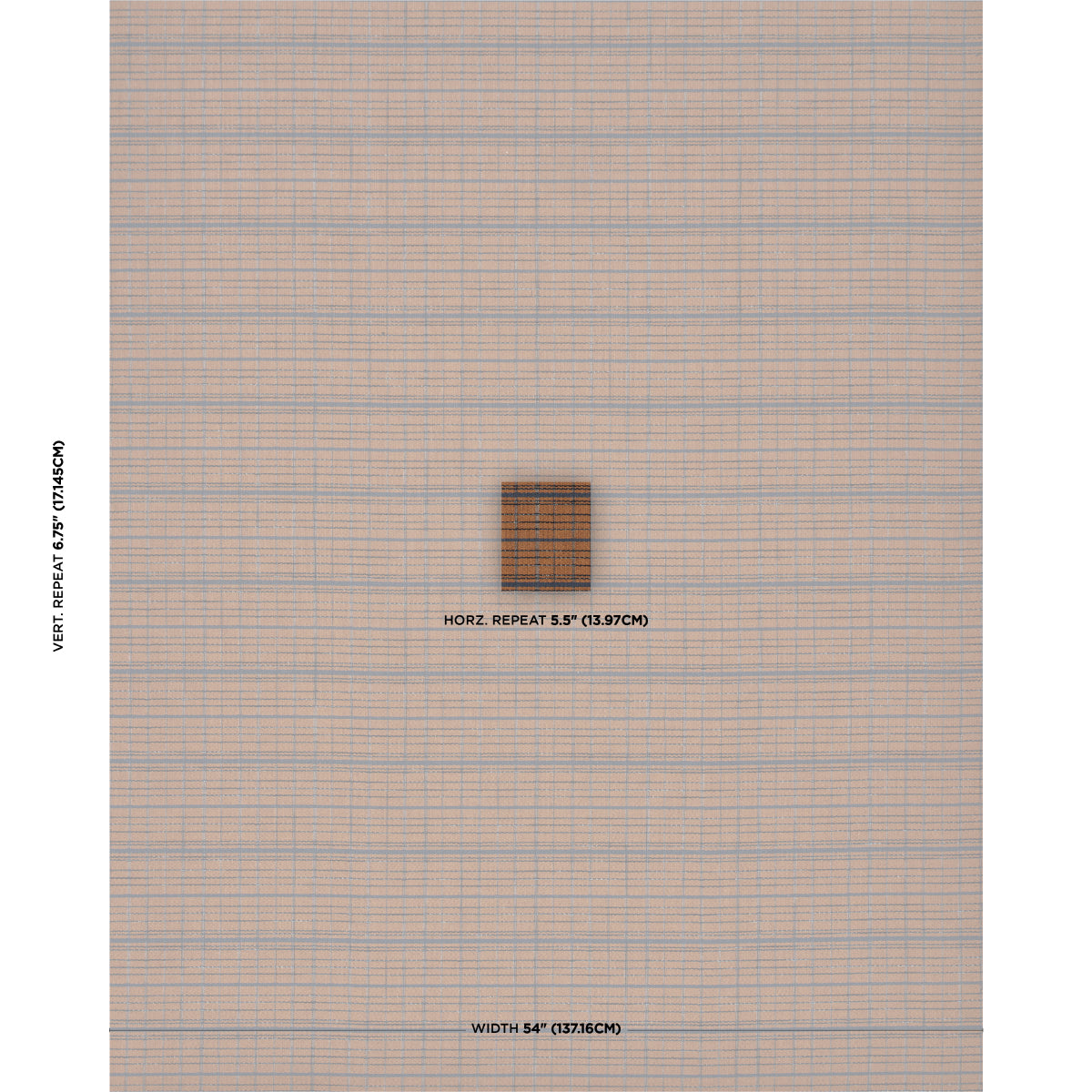 Merrick Performance Plaid - Sepia - Schumacher 87692 Fabric - Schumacher Fabric