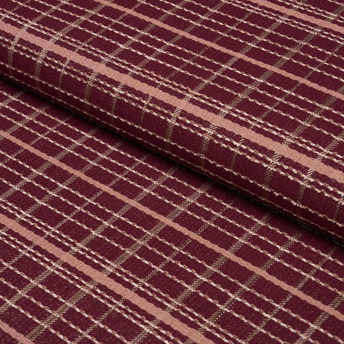 Merrick Performance Plaid - Garnet - Schumacher 87693 Fabric - Schumacher Fabric