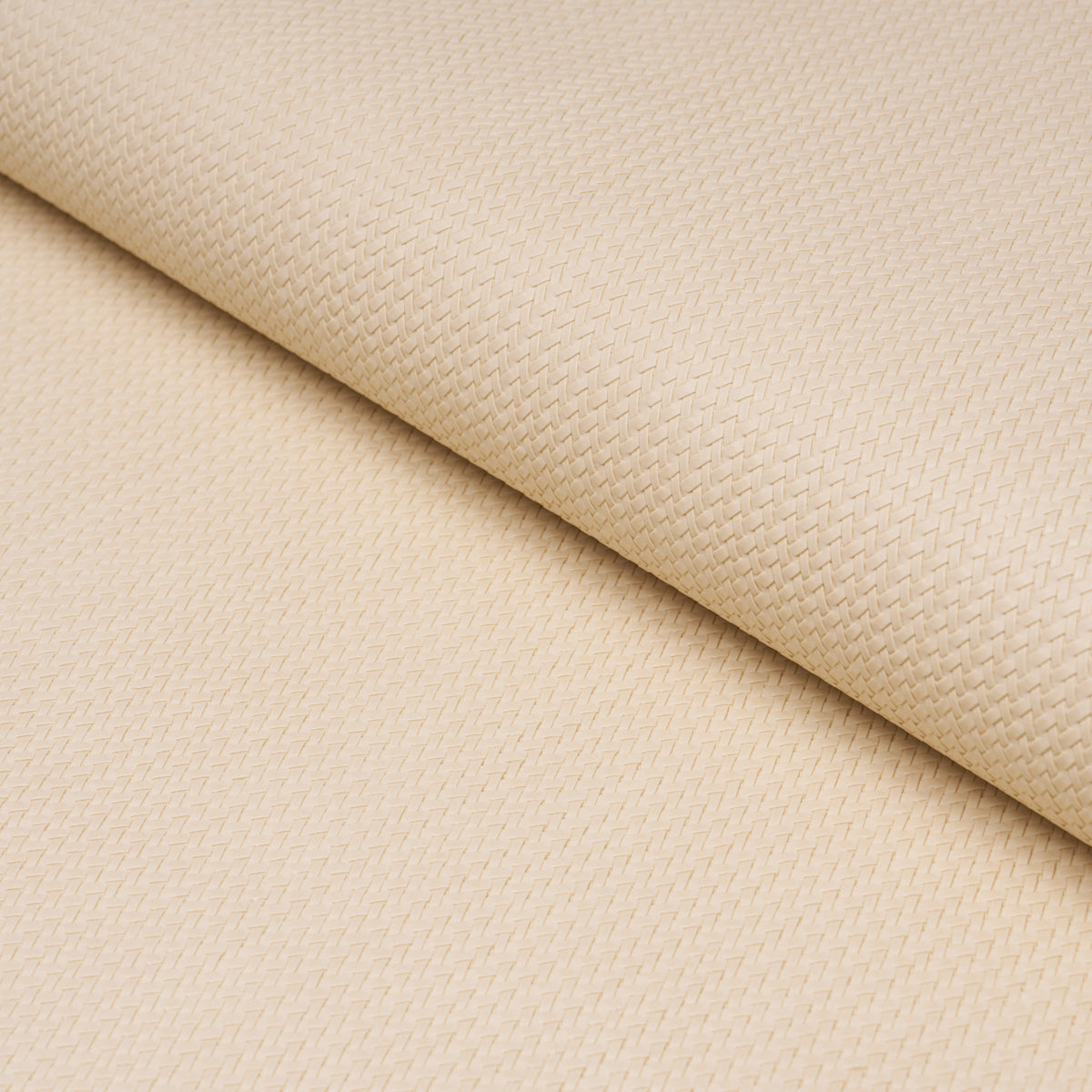 Vegan Leather Rattan Indoor/Outdoor - Cream - Schumacher 87800 Fabric - Schumacher Fabric