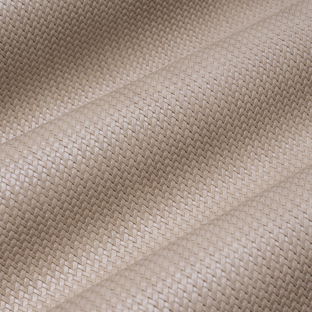 Vegan Leather Rattan Indoor/Outdoor - Taupe - Schumacher 87801 Fabric - Schumacher Fabric