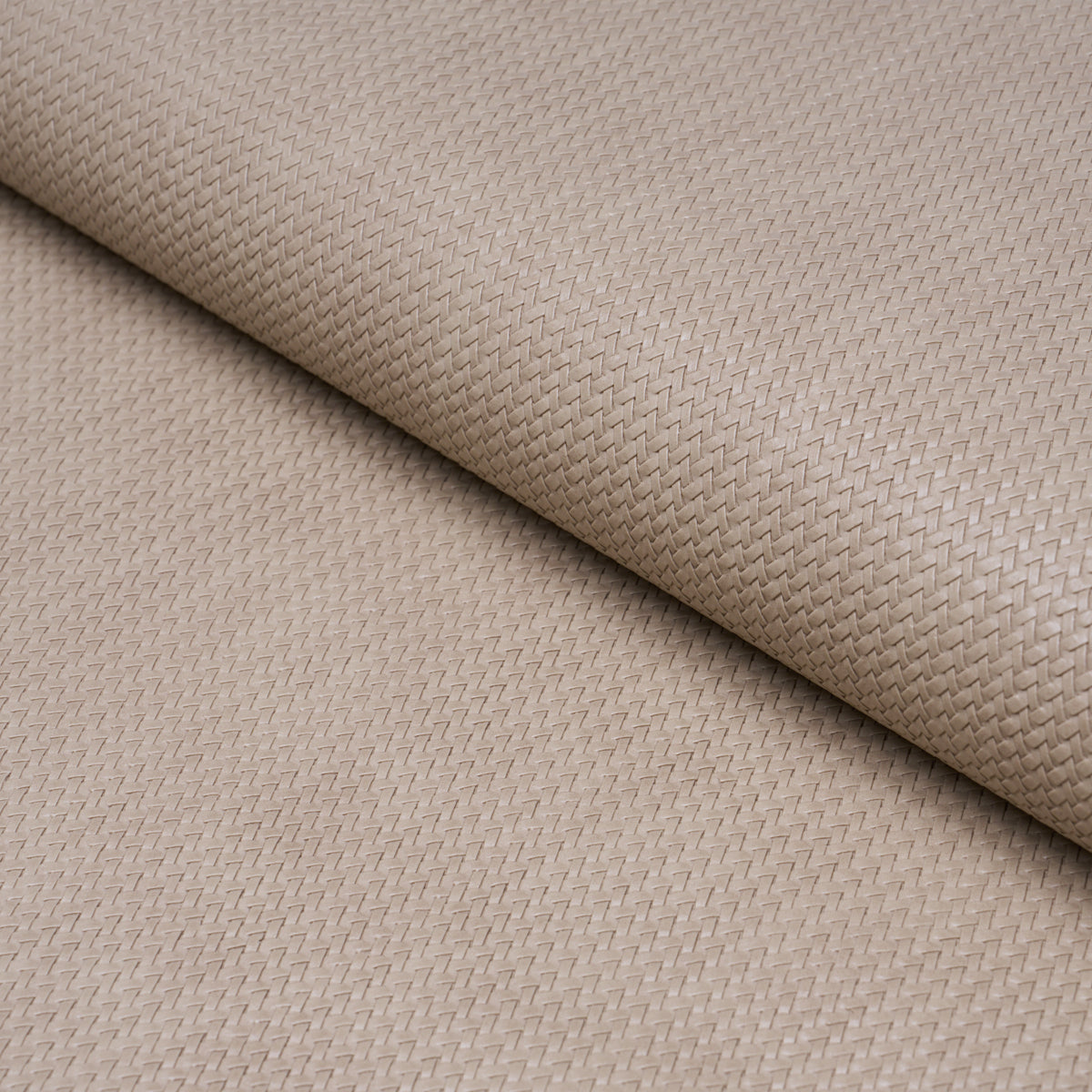 Vegan Leather Rattan Indoor/Outdoor - Taupe - Schumacher 87801 Fabric
