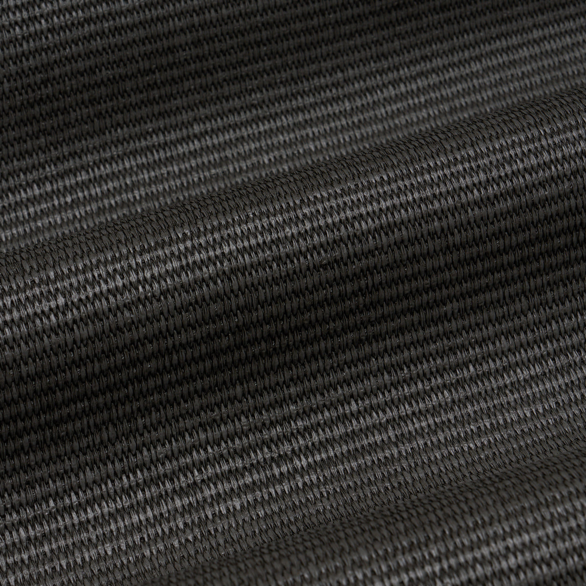 Vegan Leather Basketweave In/Out - Charcoal - Schumacher 87814 Fabric - Schumacher Fabric