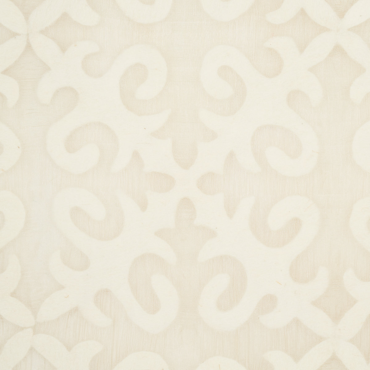 KYRGYZSTAN-WOOL-SILK-OYSTER-NATURAL-SCHUMACHER-87990 - Schumacher Tela