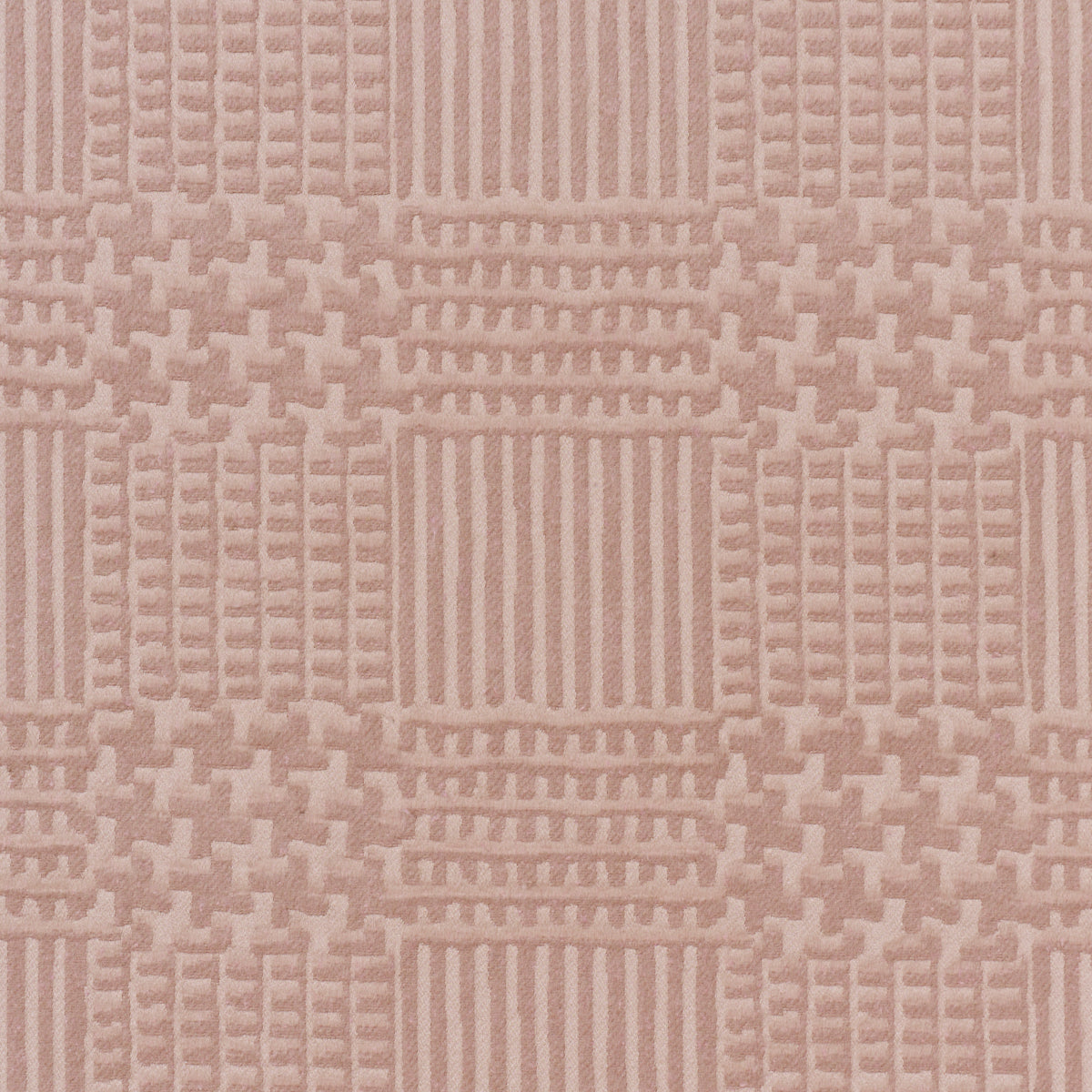 Fuzzy Plaid - Wythe Rose - Schumacher 88012 Fabric - Schumacher Fabric