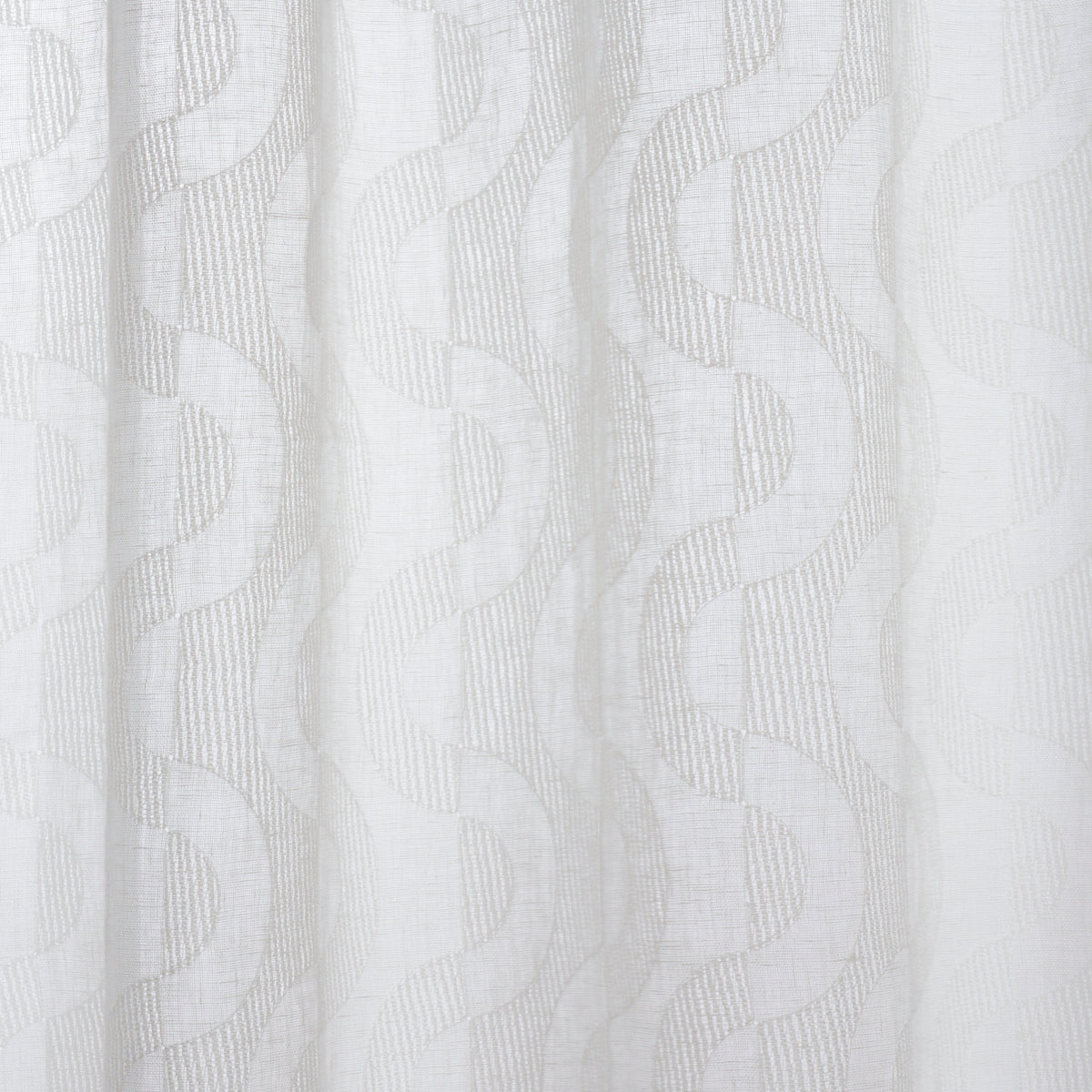 Stay In Tune Sheer - Nacre - Schumacher 88090 Fabric