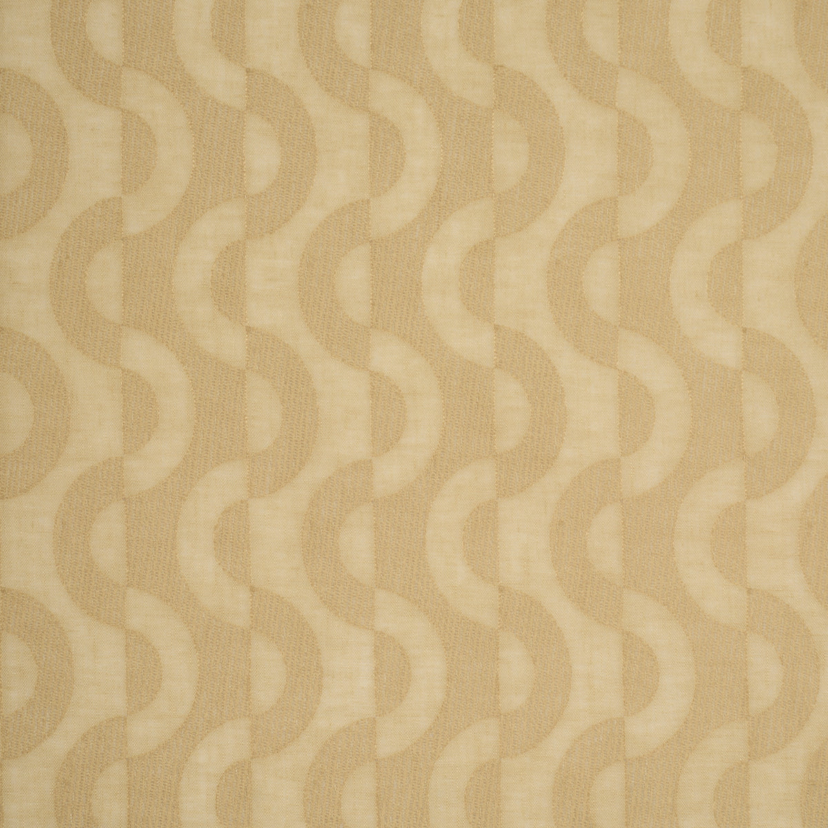 Stay In Tune Sheer - Curry - Schumacher 88092 Fabric - Schumacher Fabric