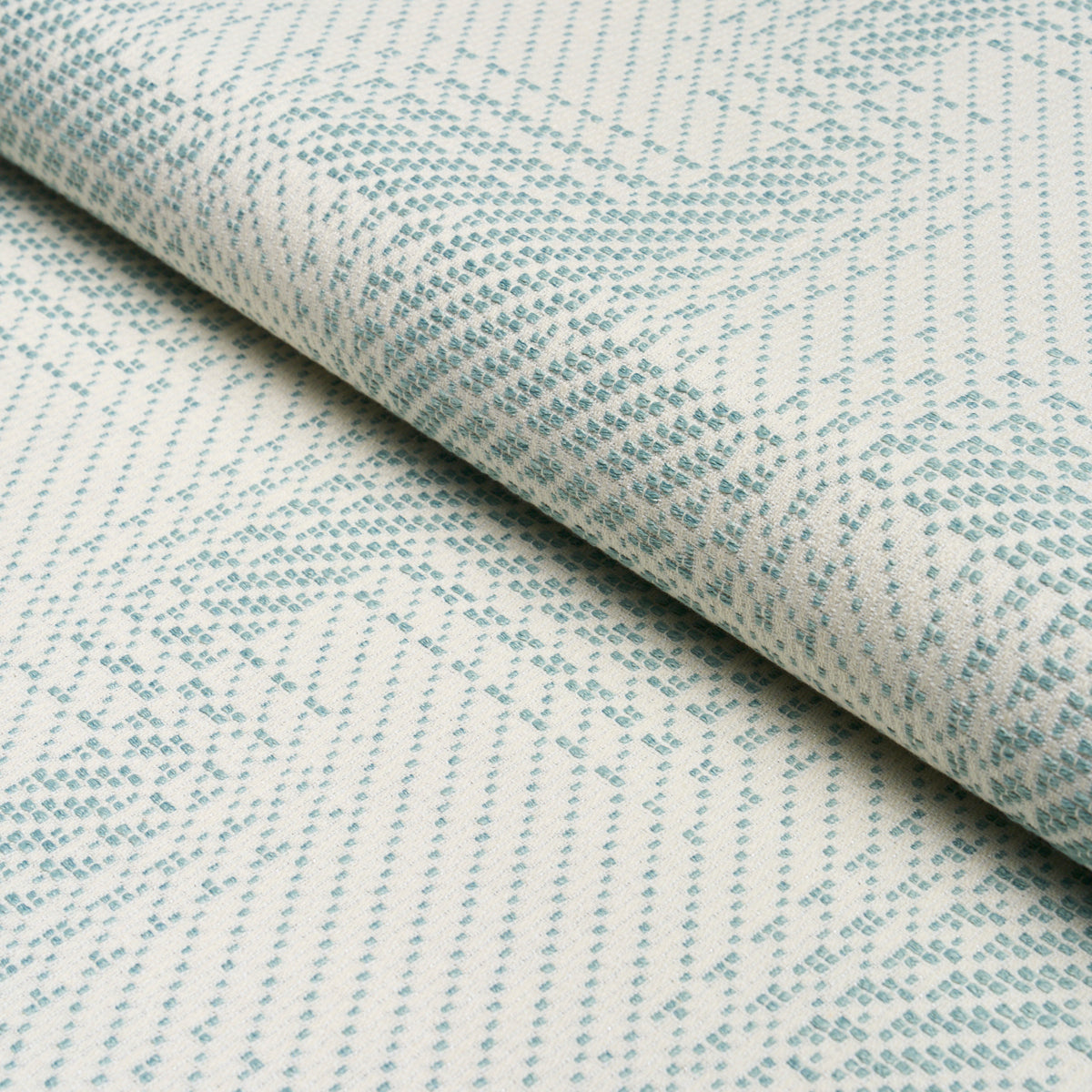 Vibrato Houndstooth - Sky - Schumacher 88110 Fabric - Schumacher Fabric