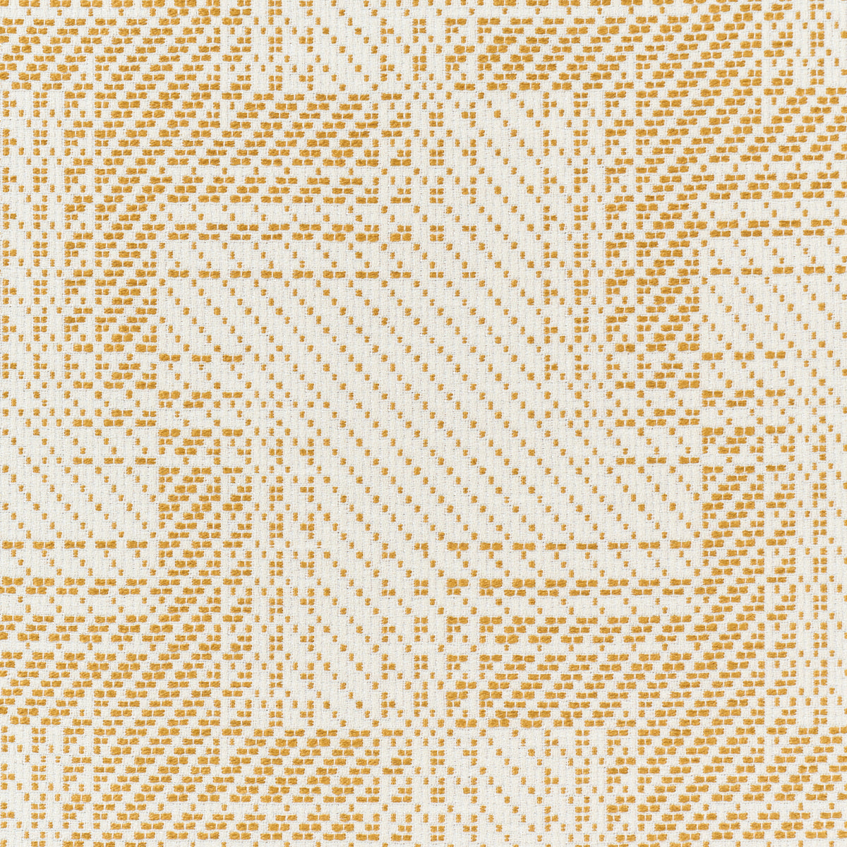Vibrato Houndstooth - Antique Gold - Schumacher 88111 Fabric - Schumacher Fabric