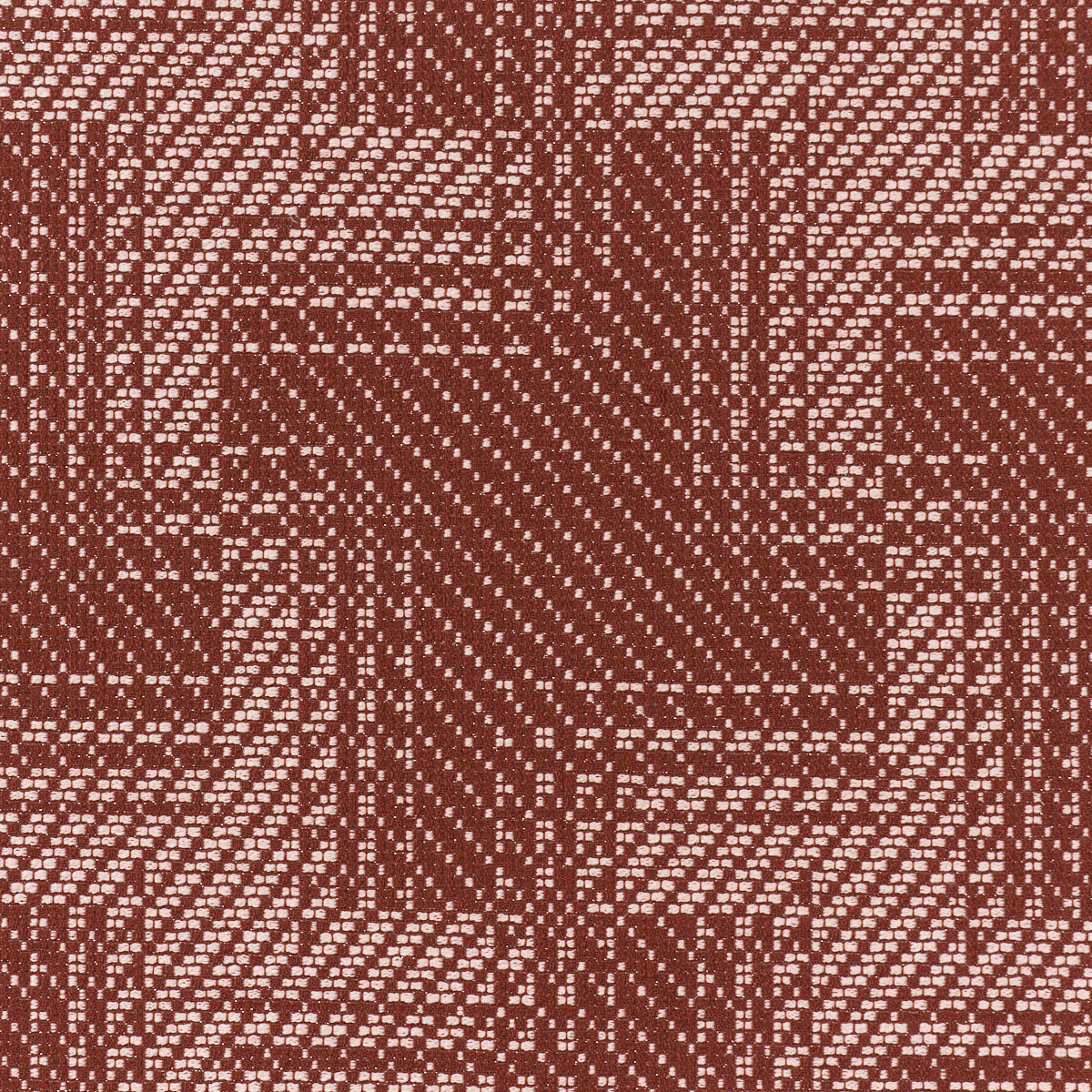 Vibrato Houndstooth - Terracotta - Schumacher 88112 Fabric - Schumacher Fabric