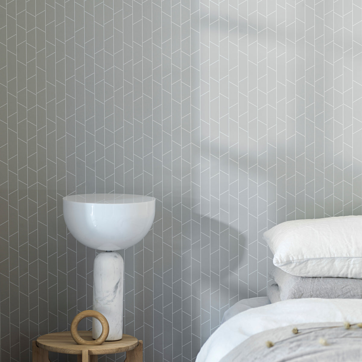 Angle - Grey - Schumacher 8820 Wallpaper - Schumacher Wallpaper