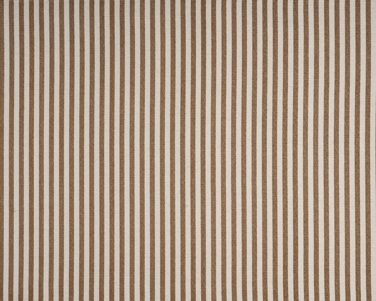 Mallie Performance Stripe - Brown - Schumacher 88651 Fabric - Schumacher Fabric