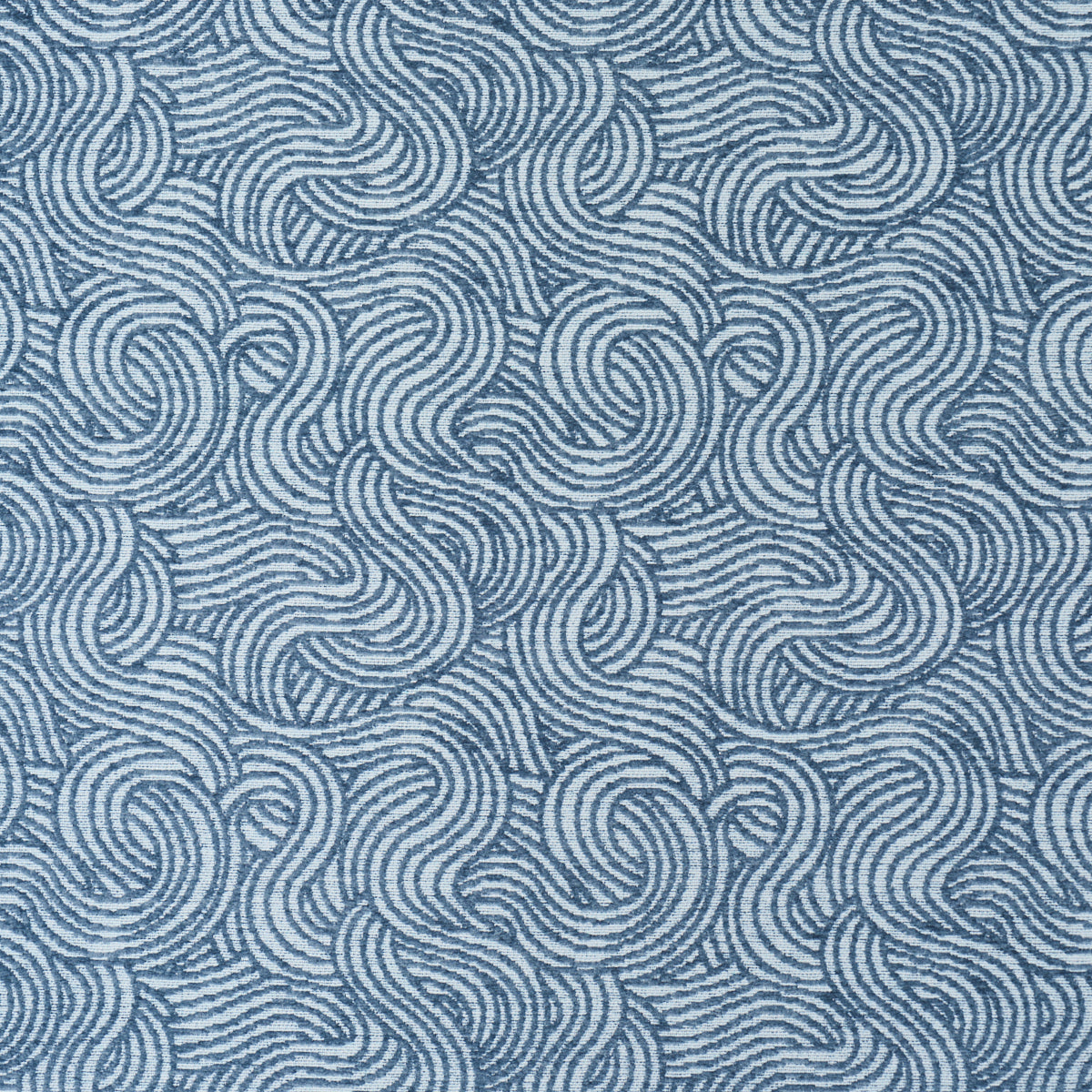 Tideline Performance - Blue - Schumacher 88672 Fabric - Schumacher Fabric