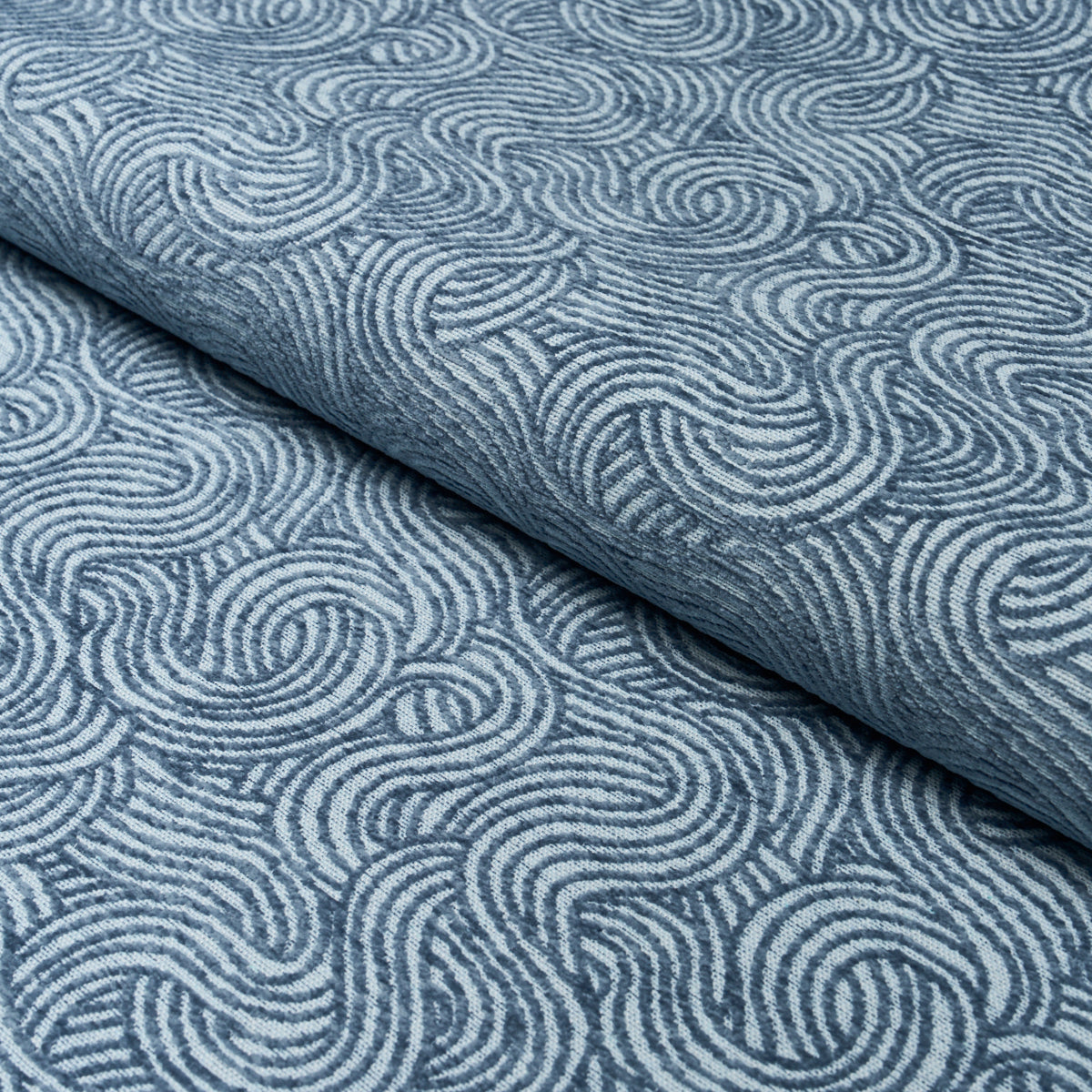 Tideline Performance - Blue - Schumacher 88672 Fabric - Schumacher Fabric