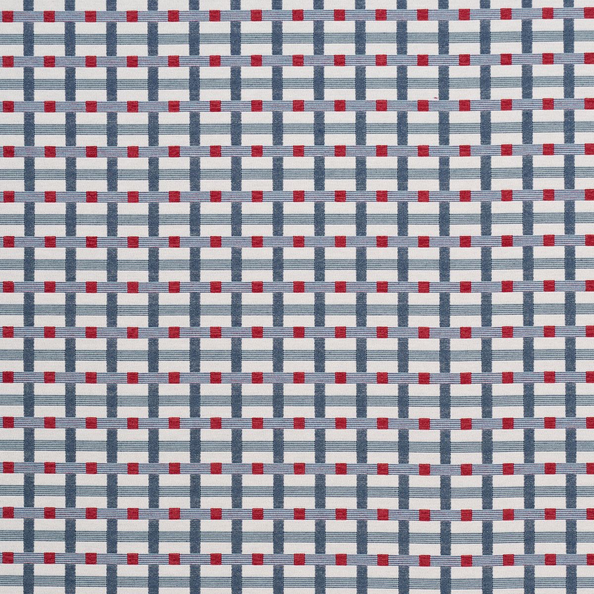 Stone Harbor Performance - Blue & Red - Schumacher 88681 Fabric