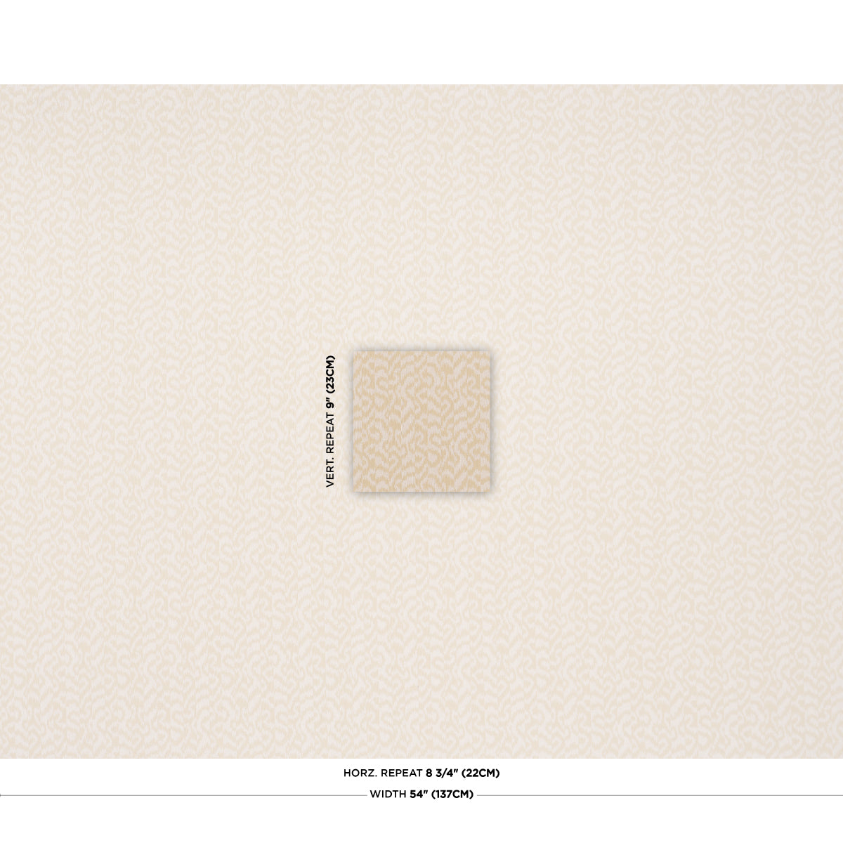 Coral Ridge Performance - Cream - Schumacher 88722 Fabric - Schumacher Fabric