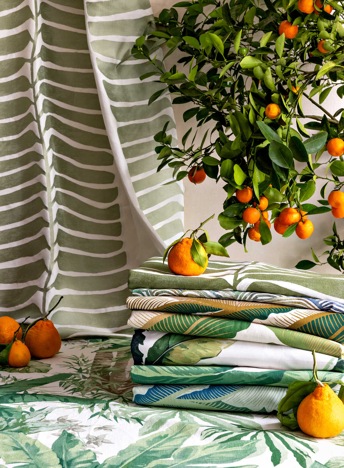 Rio Vine - Sage - KRAVET COUTURE Fabric