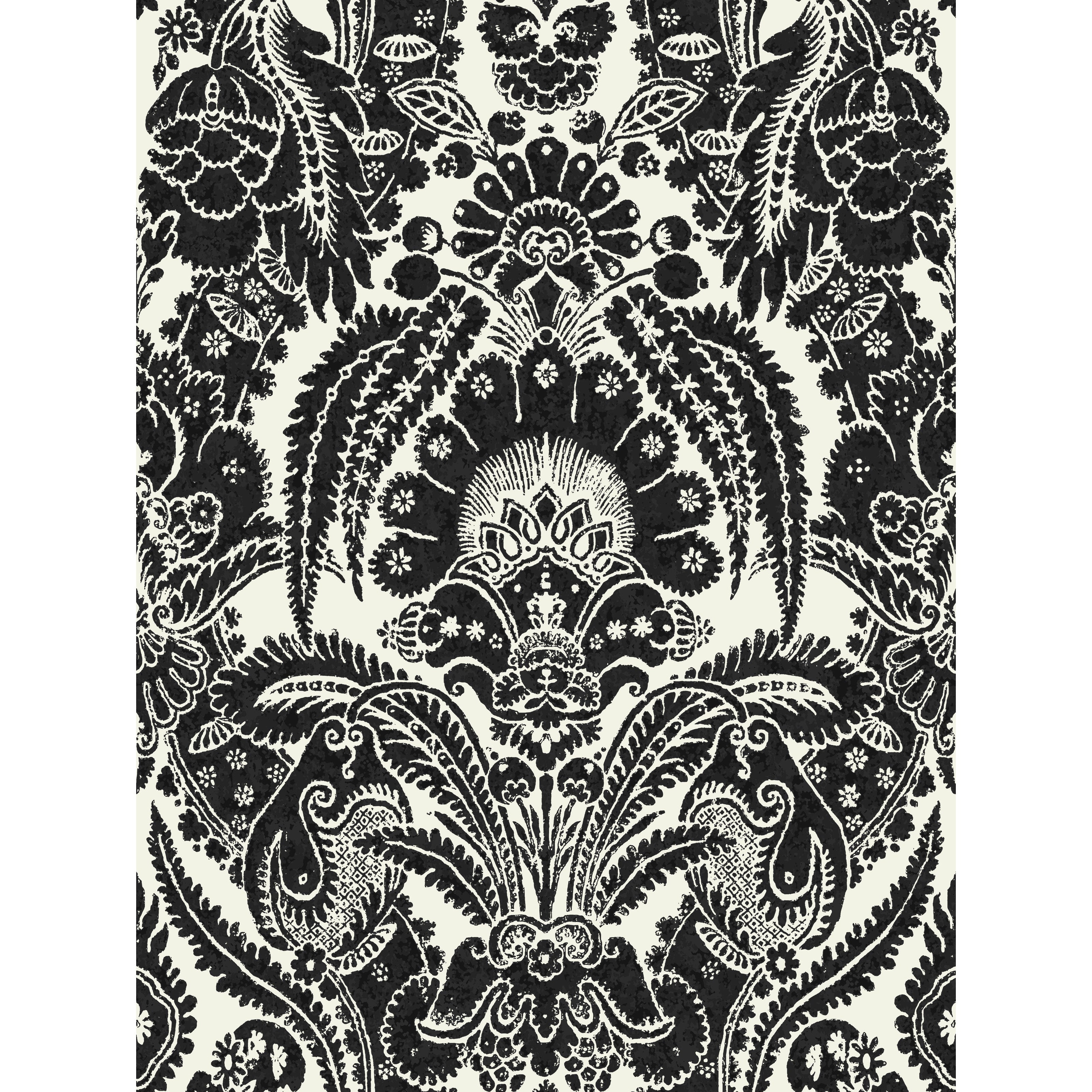 Chatterton - Black And White - Cole & Son Wallpaper