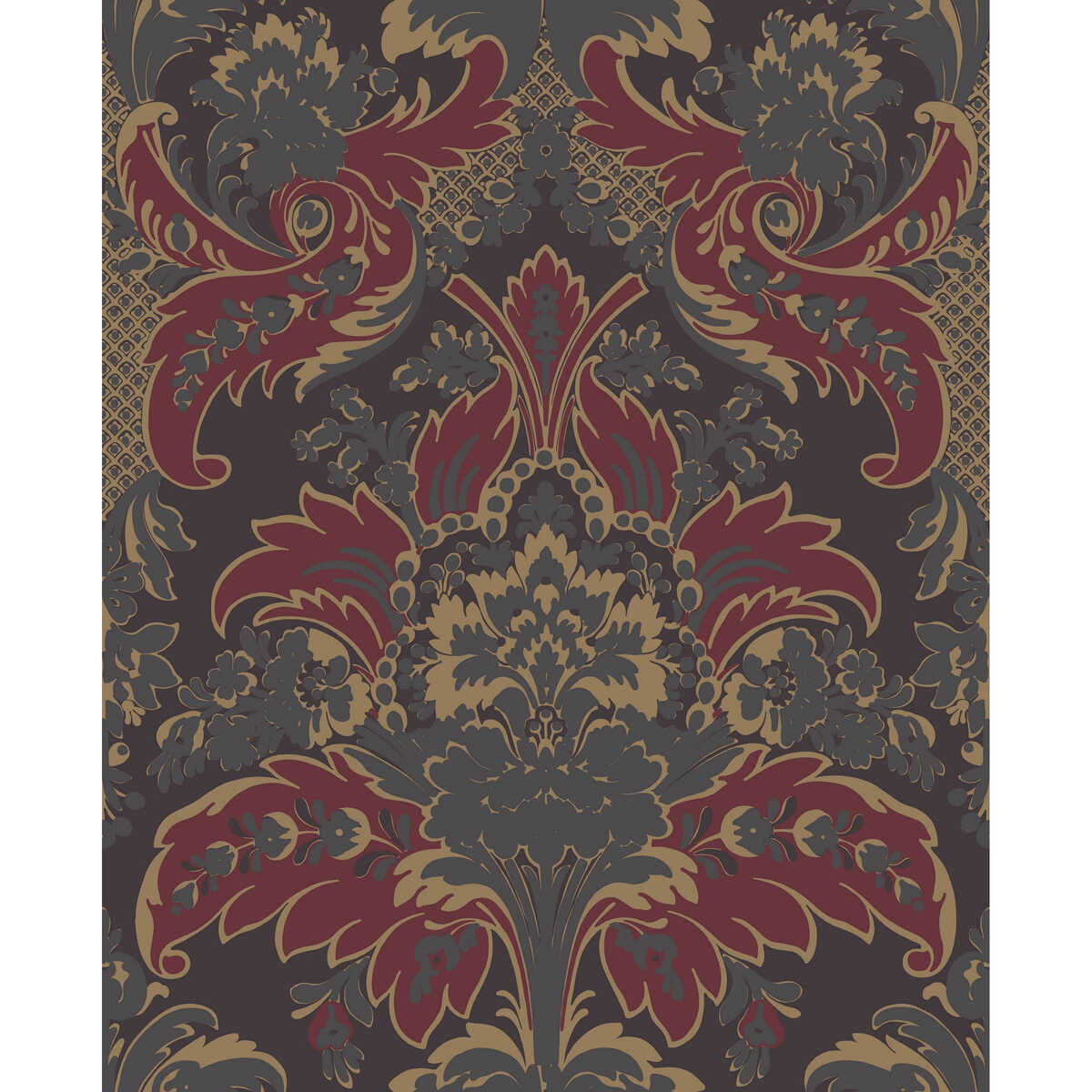 Aldwych - Red And Gold - COLE & SON Wallpaper