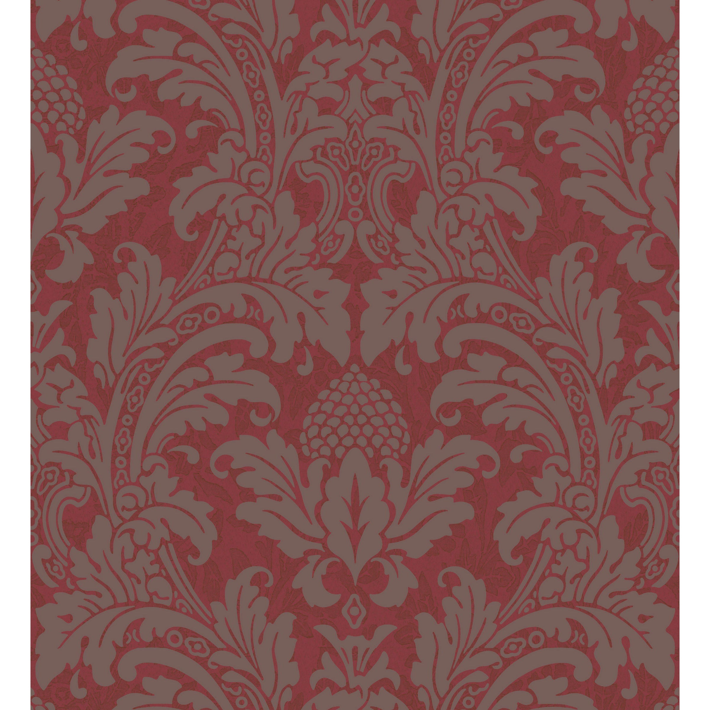 Blake - Red And Silver - Cole & Son Wallpaper