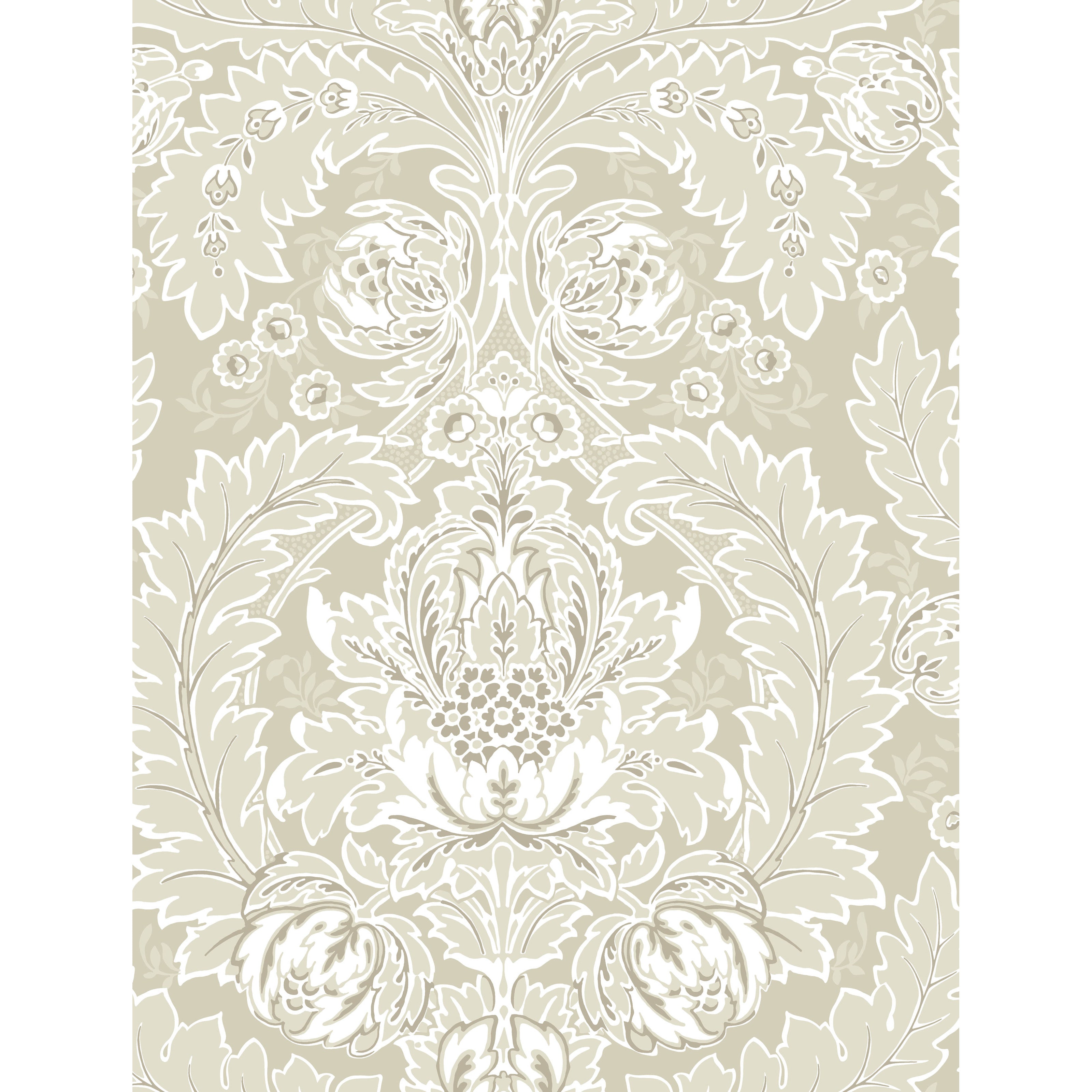 Coleridge - Linen And White - Cole & Son Wallpaper