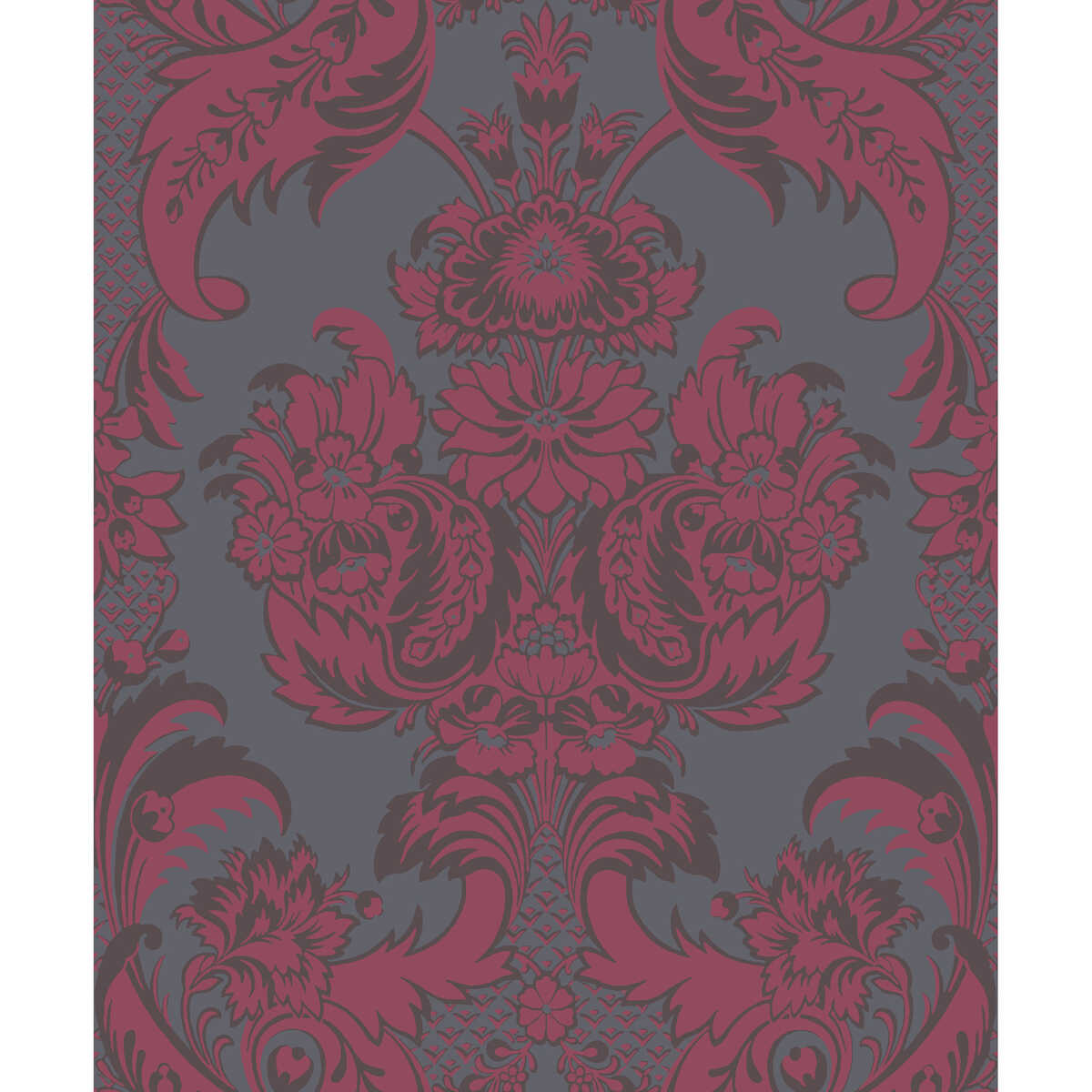 Wyndham - Red And Slate - COLE & SON Wallpaper