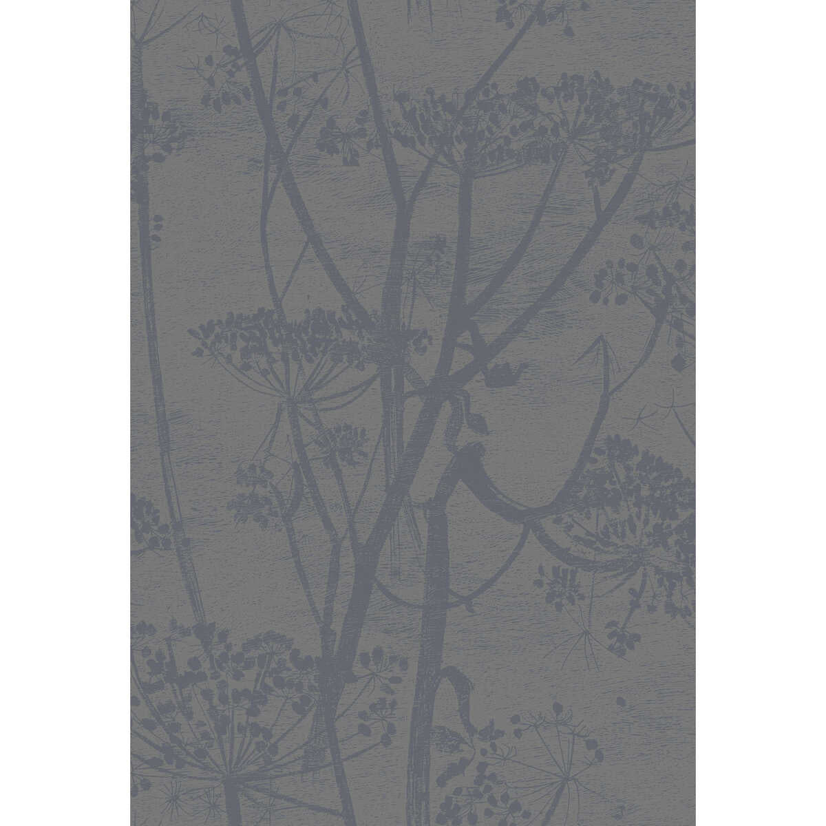 Cow Parsley - Gilver/Black - COLE & SON Wallpaper