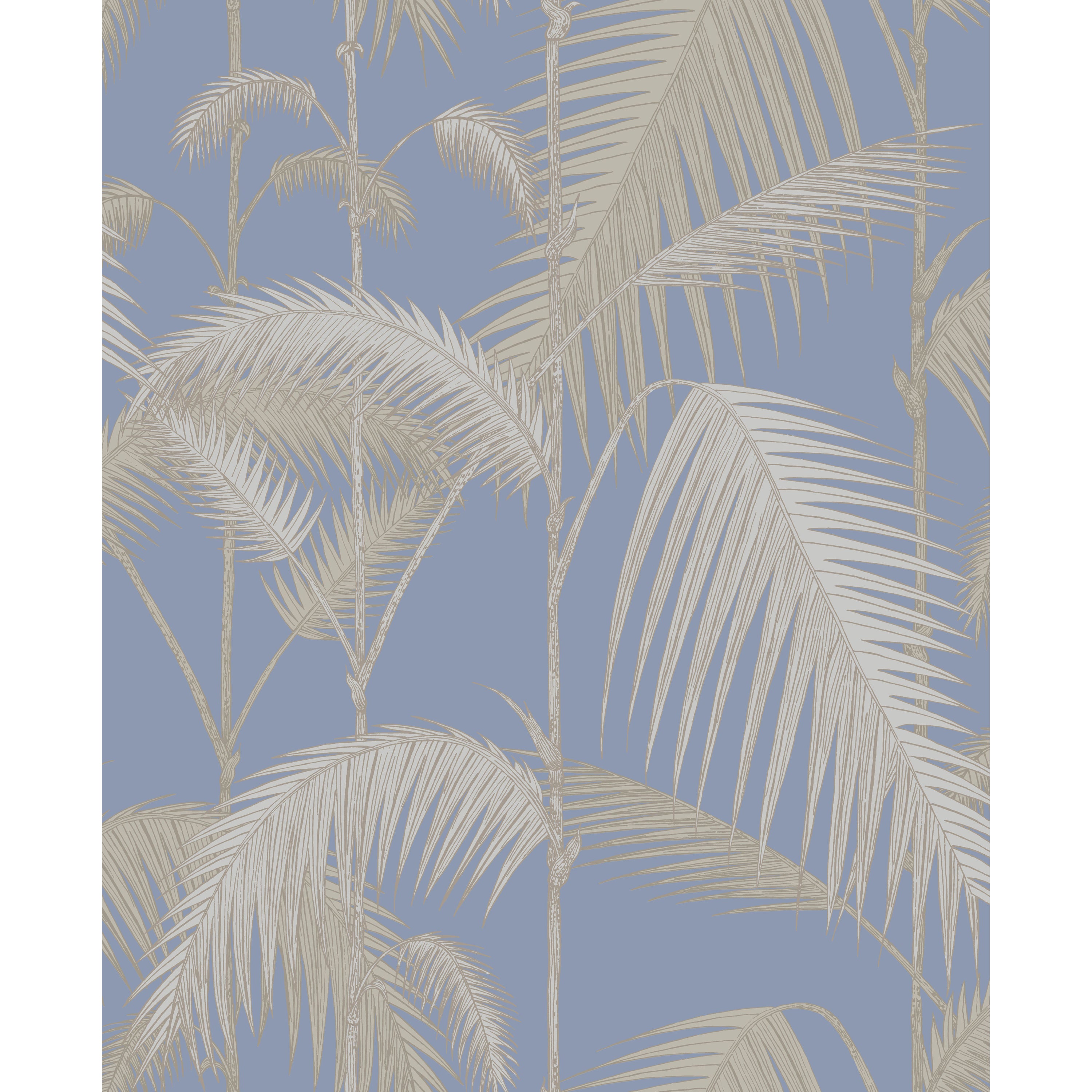 Palm Jungle - Straw & Blue - Cole & Son Wallpaper