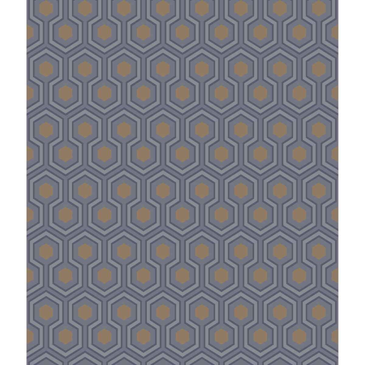 953015cs0 Hicks Hexagon Dk Gry Bronz Cole Son Wallpaper