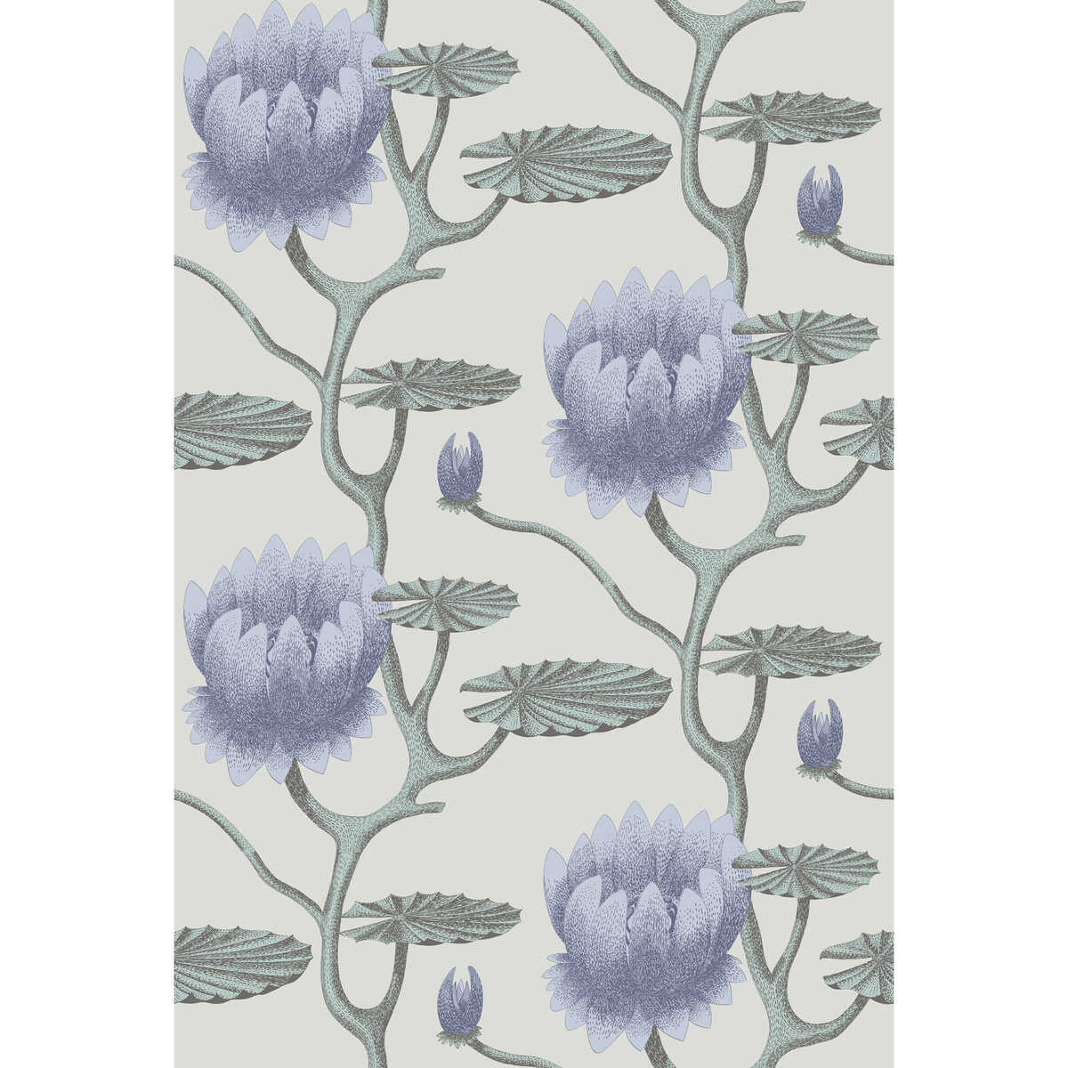 Summer Lily - Blu/Aq/Pearl - COLE & SON Wallpaper
