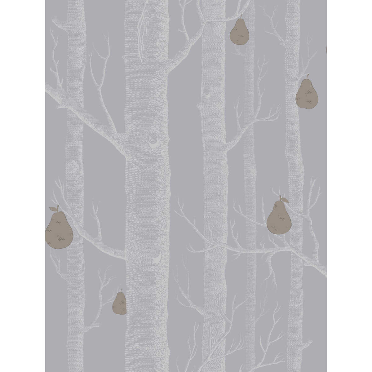 Woods & Pears - Slate/Silver - COLE & SON Wallpaper