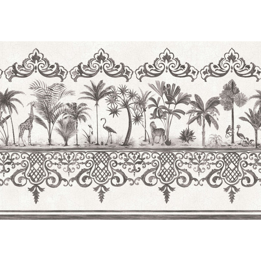 Rou Border - Charcoal - Cole & Son Wallpaper
