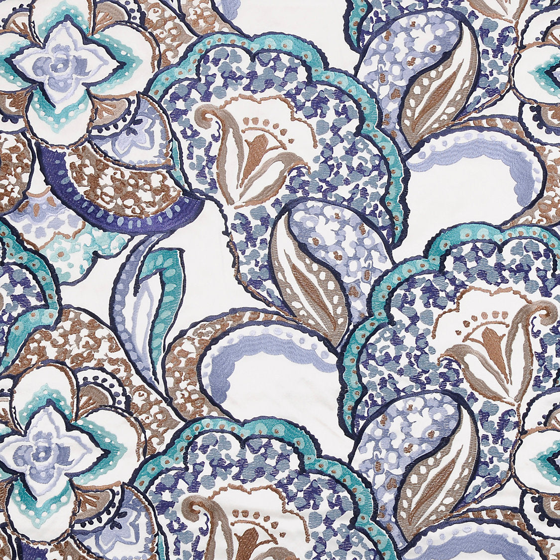 Tiffany'S Embroidery - Marina - Scalamandre Fabric