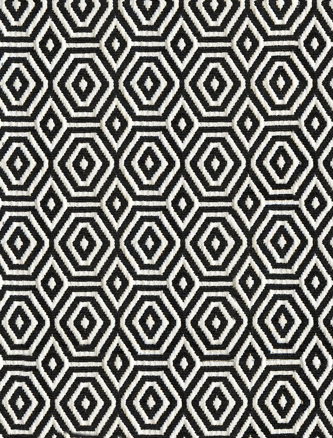 Geometric Drops - Sexy Black - Scalamandre Fabric