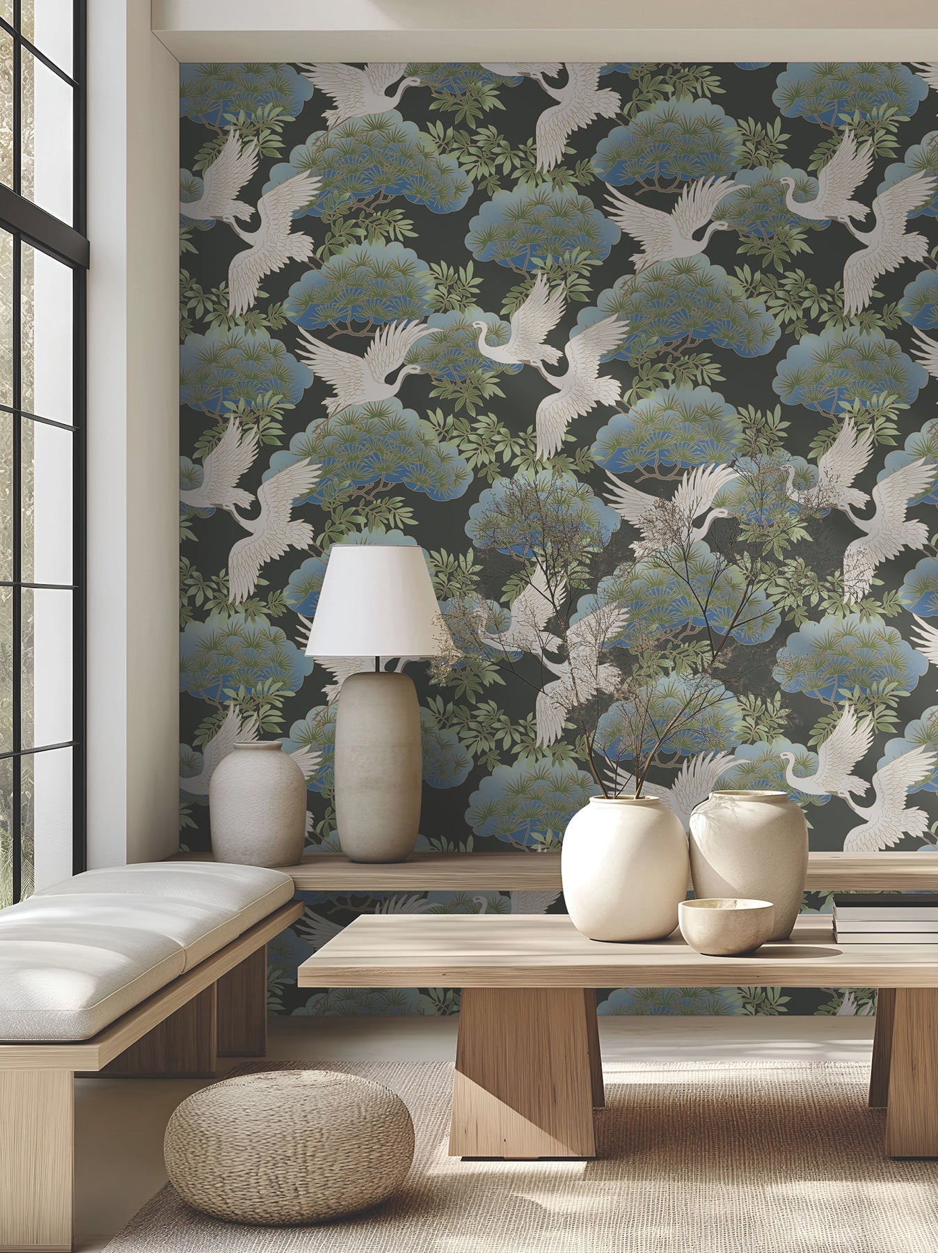 sprig-and-heron-wallpaper-black-york-wallcoverings-af6593
