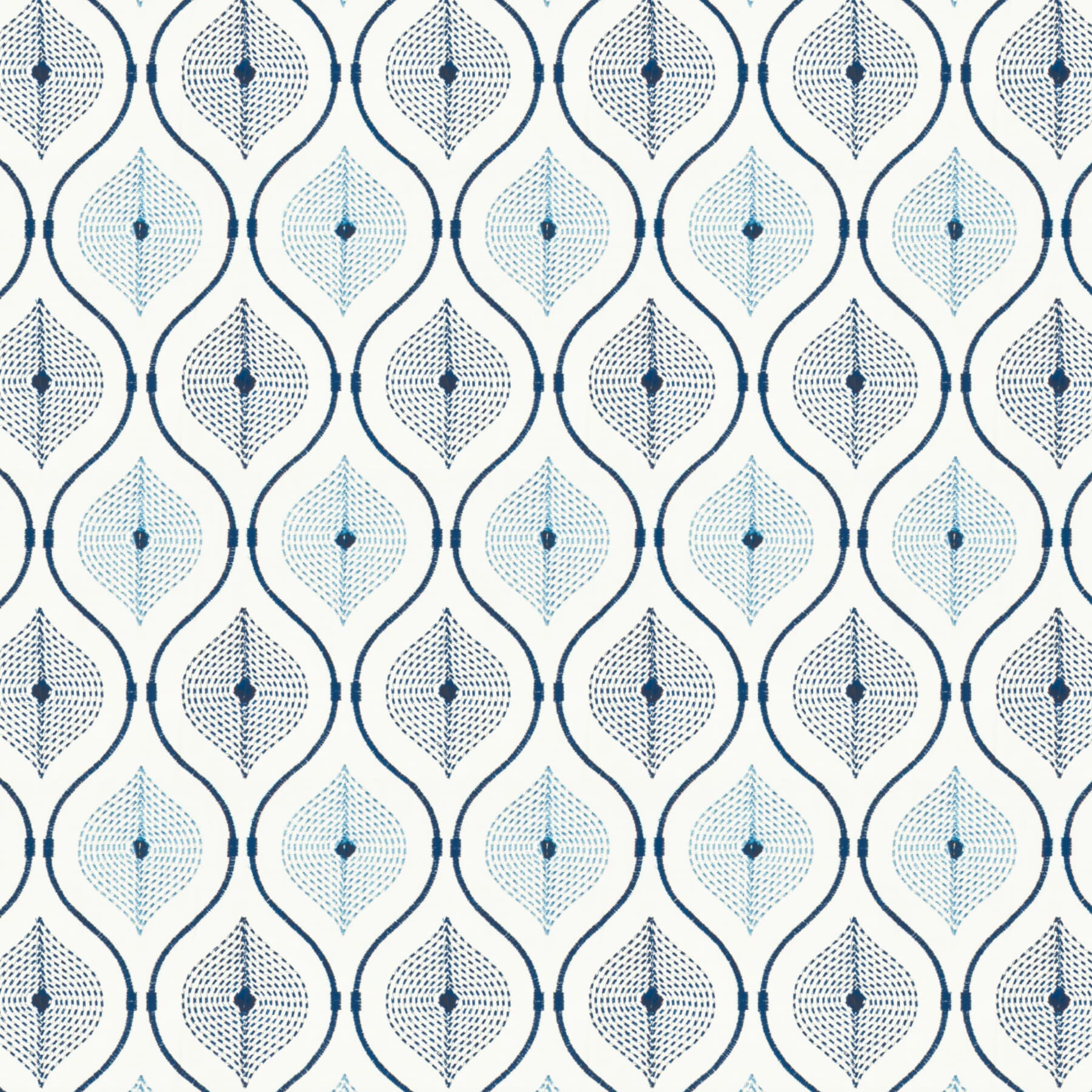 Alexandra 1 Blue by Stout Fabric
