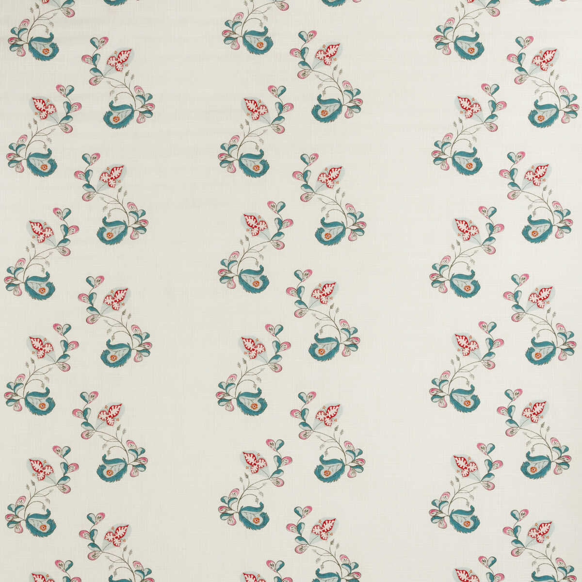 Psycho Sprig - Tropical Blue - KRAVET COUTURE Fabric
