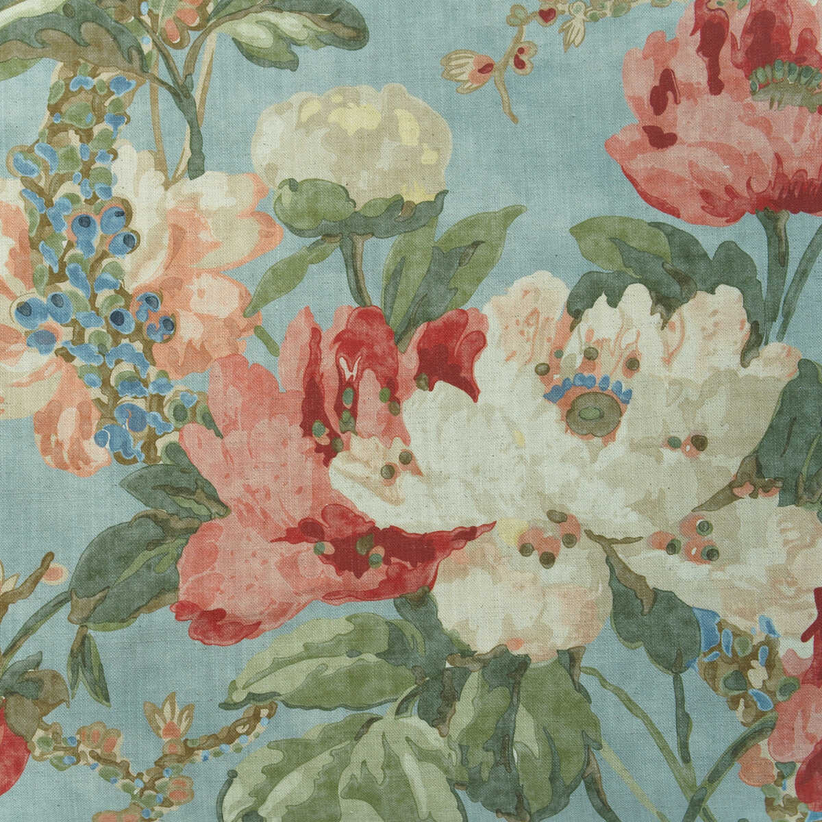 Peony - Summer Sky - KRAVET COUTURE Fabric