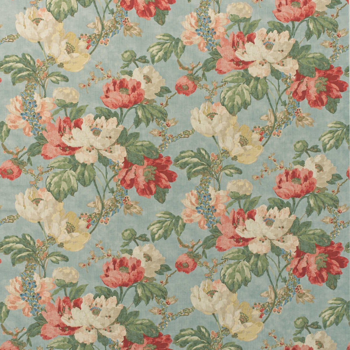 Peony - Summer Sky - KRAVET COUTURE Fabric