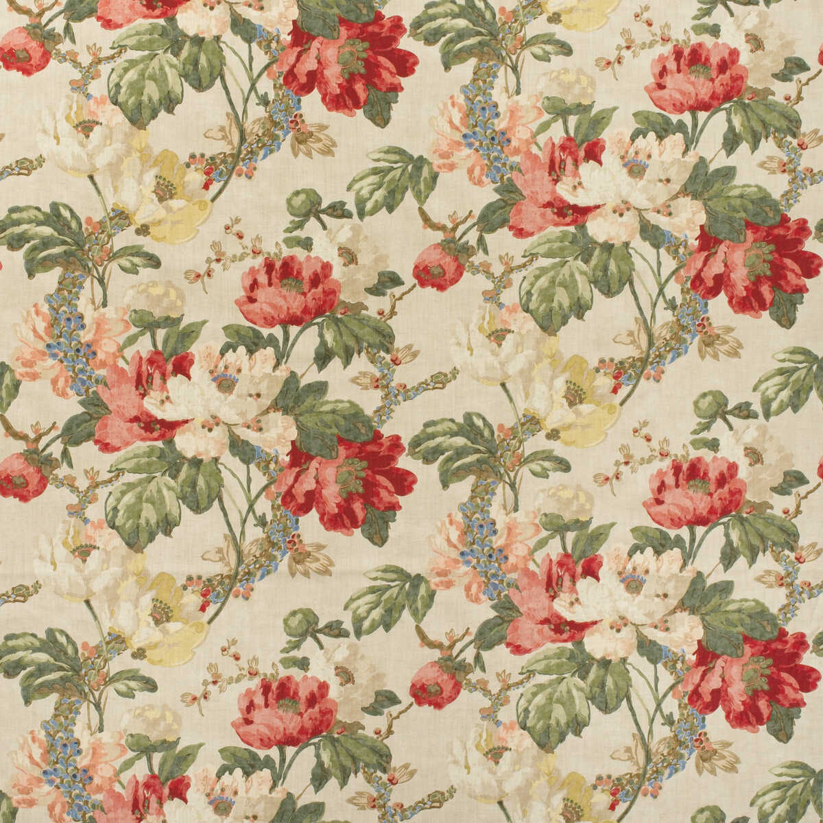 Peony - Natural - KRAVET COUTURE Fabric