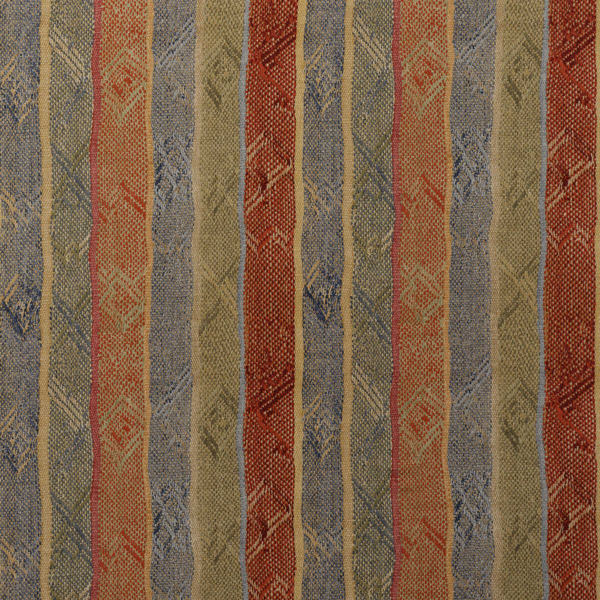 Isthmus - Brick/Green - KRAVET COUTURE Fabric
