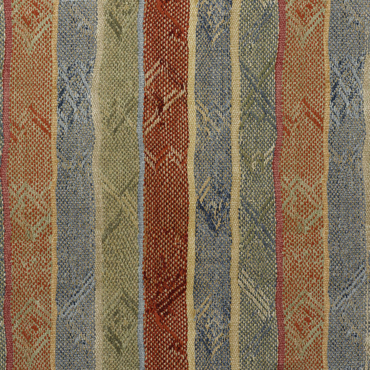 Isthmus - Brick/Green - KRAVET COUTURE Fabric
