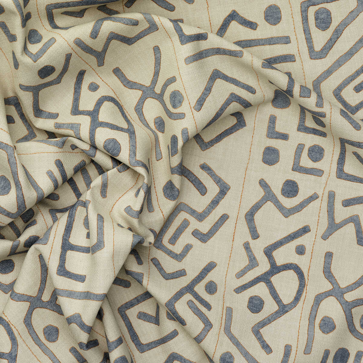 Trojan Outdoor - Denim - KRAVET COUTURE Fabric